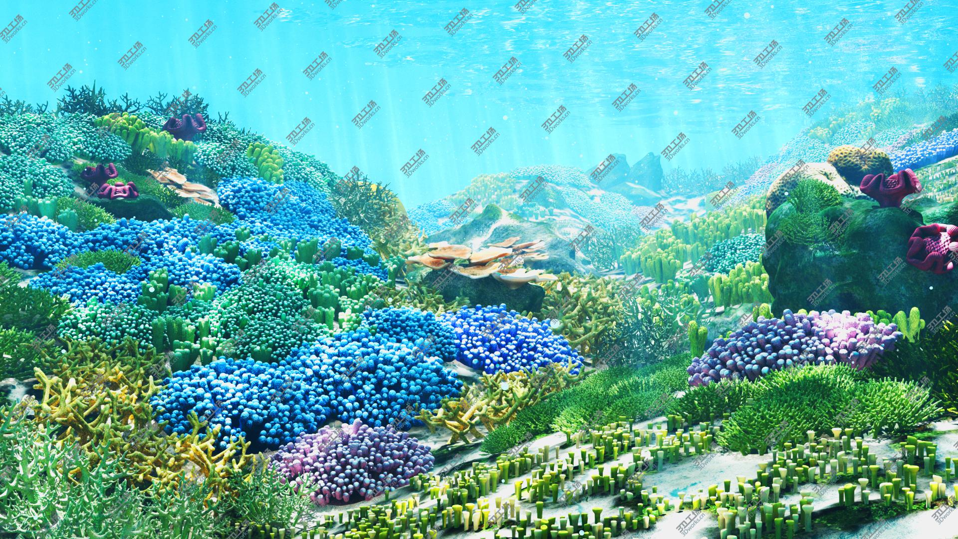 images/goods_img/202104092/3D 3D Cartoon Underwater Coral Reef Habitat Ocean Version 2/1.jpg